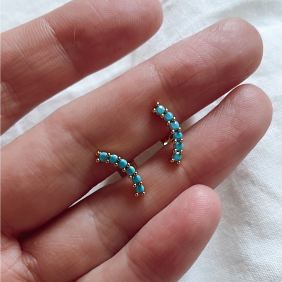 tramps+thieves Jewelry - Dianne Stud Earrings-turquoise